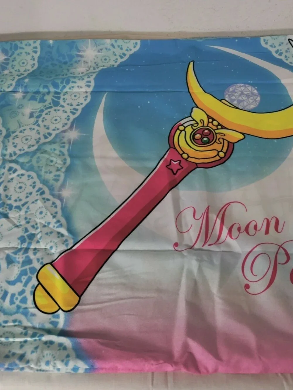 Sailor Moon Scouts Moon Stick Pillowcase Set 2017 90s-style anime New Open Box
